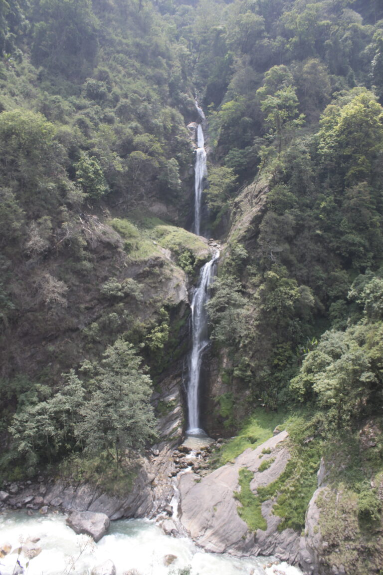 Waterfall on Kodari Road Central Nepal Tour 07